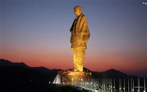 Statue of Unity - world`s tallest statue at 182 metres (597 ft) depicting Sardar Vallabhbhai Patel